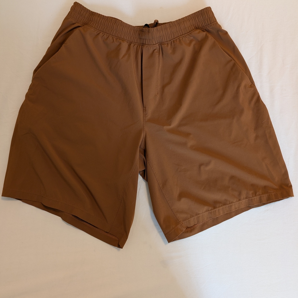 Lululemon Athletica Brown Athletic Shorts with Elastic Waistband